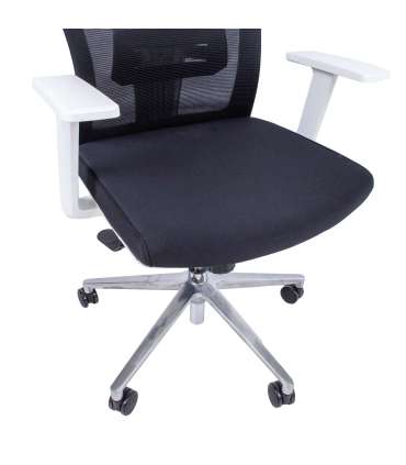 Töötool VENON 58x58xH94-100,5cm, must/valge