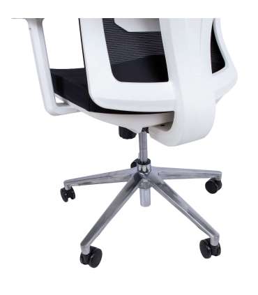 Töötool VENON 58x58xH94-100,5cm, must/valge