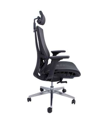 Töötool FLEX 70x70xH116-126cm, must