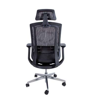 Töötool FLEX 70x70xH116-126cm, must