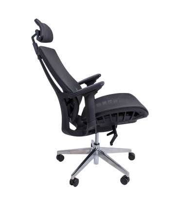 Töötool FLEX 70x70xH116-126cm, must