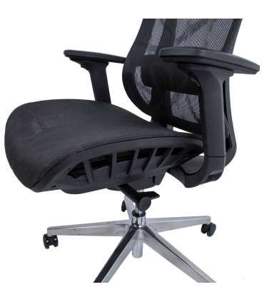 Töötool FLEX 70x70xH116-126cm, must