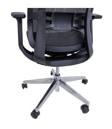 Töötool FLEX 70x70xH116-126cm, must