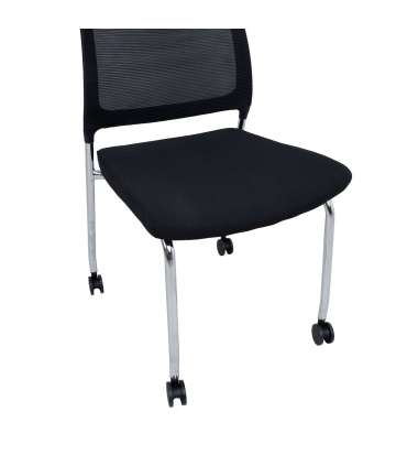 Klienditool VICKI ratastega, must