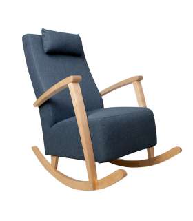 Кресло-качалка VENLA голубовато-серый