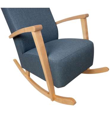 Кресло-качалка VENLA голубовато-серый