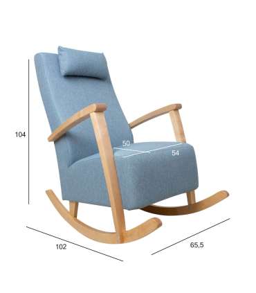 Kiiktool VENLA 65,5x102xH104cm, helesinine