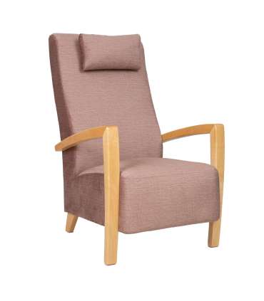 Tugitool VENLA 65,5x65xH104cm, roosa samet