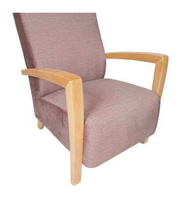 Tugitool VENLA 65,5x65xH104cm, roosa samet