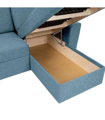 Nurgadiivanvoodi INGMAR 242x168/92xH92cm, helesinine