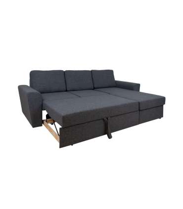 Nurgadiivanvoodi INGMAR 242x168/92xH92cm, tumehall