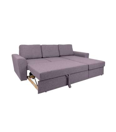 Угловой диван-кровать INGMAR винтаж розовый