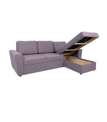 Угловой диван-кровать INGMAR винтаж розовый