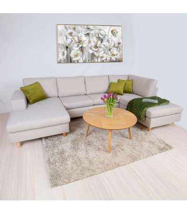 Nurgadiivan HARALD PN 318x140/185xH92cm, beež