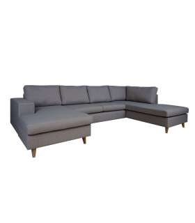 Nurgadiivan HARALD PN 318x140/185xH92cm, tumehall