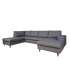 Угловой диван HARALD LC темно-серый