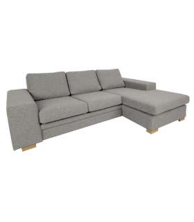 Nurgadiivan DAGMAR 237x90/146xH86cm, beež