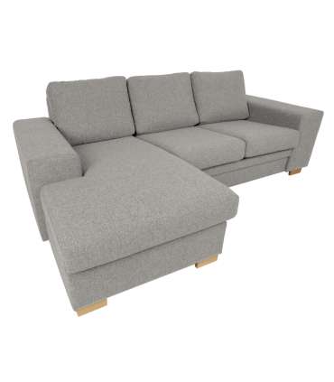 Nurgadiivan DAGMAR 237x90/146xH86cm, beež