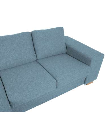 Nurgadiivan DAGMAR 237x90/146xH86cm, helesinine