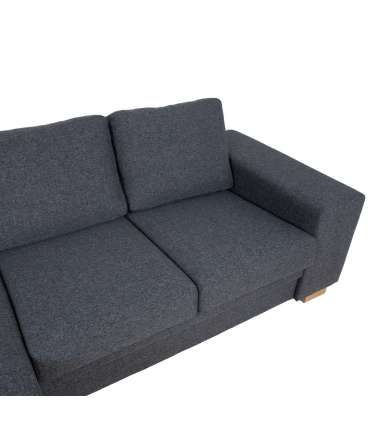 Nurgadiivan DAGMAR 237x90/146xH86cm, tumehall