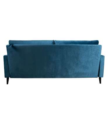 Diivanvoodi ANNA pesukastiga 222x86xH98cm, sinakasroheline samet