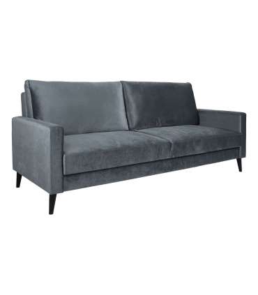 Diivanvoodi ANNA pesukastiga, hall samet