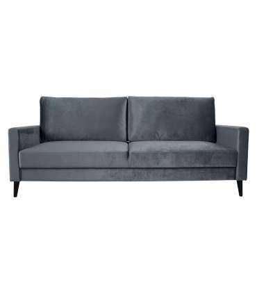 Diivanvoodi ANNA pesukastiga, hall samet