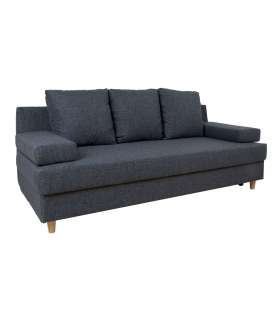 Diivanvoodi VELLA pesukastiga 195x92xH76cm, tumehall