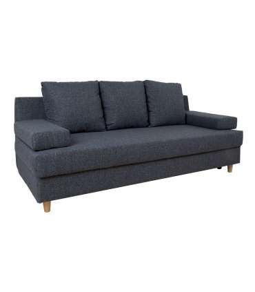 Diivanvoodi VELLA pesukastiga, tumehall