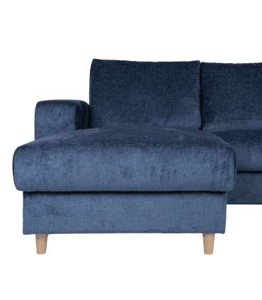 Nurgadiivan KARL VN 240x154/89xH92cm, tumesinine