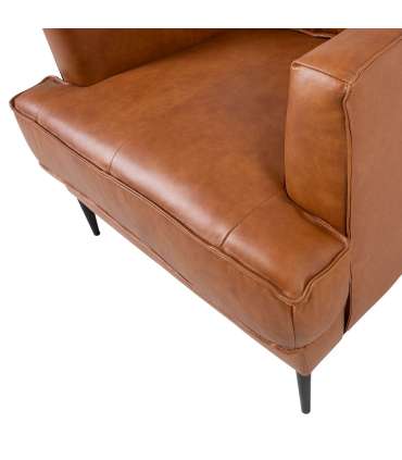 Кресло LEO 80x86xH85см, светло-коричневый