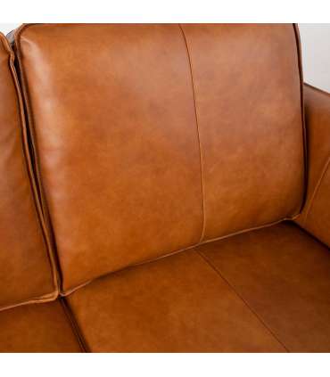 Диван LEO 136x86xH85см, светло-коричневый