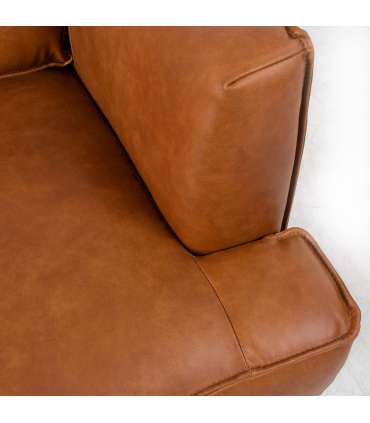 Diivan LEO 136x86xH85cm, helepruun