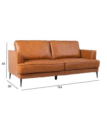 Diivan LEO 194x86xH85cm, helepruun