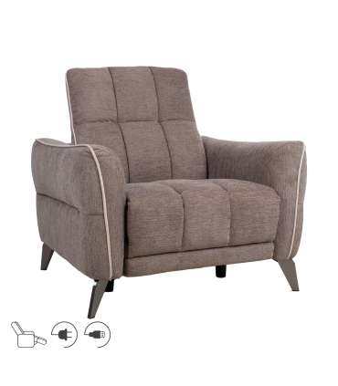 Tugitool CATHY elektriline recliner 96x100xH100, helepruun