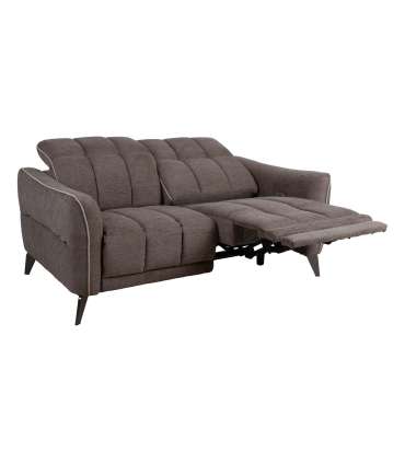 Diivan CATHY 2-kohaline elektriline recliner 162x100xH100cm, helepruun