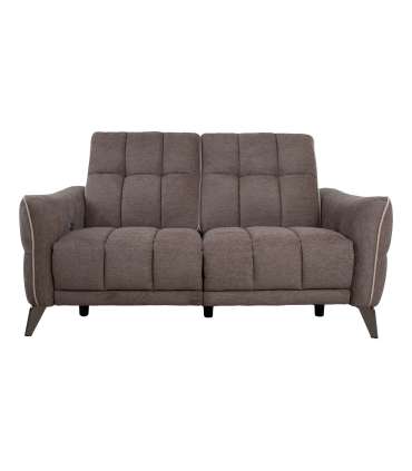 Diivan CATHY 2-kohaline elektriline recliner 162x100xH100cm, helepruun