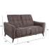 Diivan CATHY 2-kohaline elektriline recliner 162x100xH100cm, helepruun