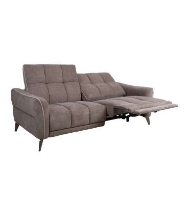Diivan CATHY 3-kohaline elektriline recliner 210x100xH100cm, helepruun