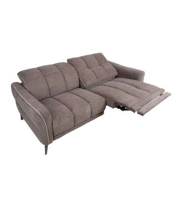 Diivan CATHY 3-kohaline elektriline recliner 210x100xH100cm, helepruun