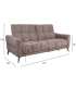 Diivan CATHY 3-kohaline elektriline recliner 210x100xH100cm, helepruun