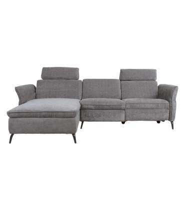 Nurgadiivan DAYTON VN, elektriline recliner 268x157/94xH100cm, helehall