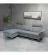 Nurgadiivan DAYTON VN, elektriline recliner 268x157/94xH100cm, helehall