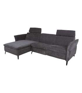 Nurgadiivan DAYTON VN, elektriline recliner 268x157/94xH100cm, tumehall