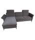 Nurgadiivan DAYTON VN, elektriline recliner 268x157/94xH100cm, tumehall