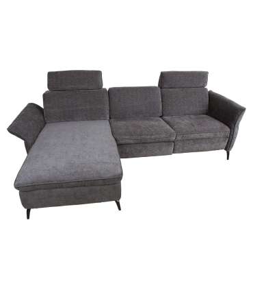 Nurgadiivan DAYTON VN, elektriline recliner 268x157/94xH100cm, tumehall