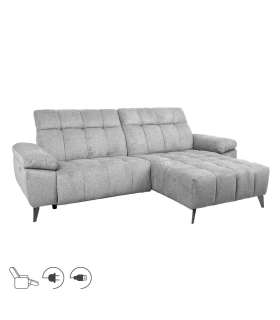 Nurgadiivan LUZERN PN elektriline recliner 264x87/160xH85cm, helehall