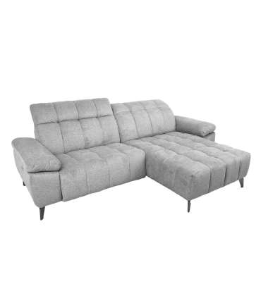 Nurgadiivan LUZERN PN elektriline recliner 264x87/160xH85cm, helehall