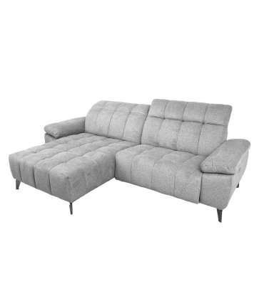 Nurgadiivan LUZERN VN elektriline recliner 264x160/87xH85cm, helehall
