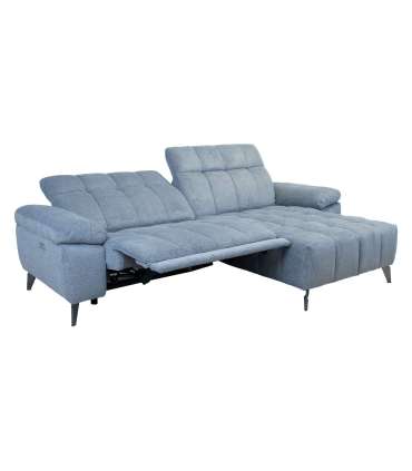 Nurgadiivan LUZERN PN elektriline recliner 264x87/160xH85cm, sinakashall